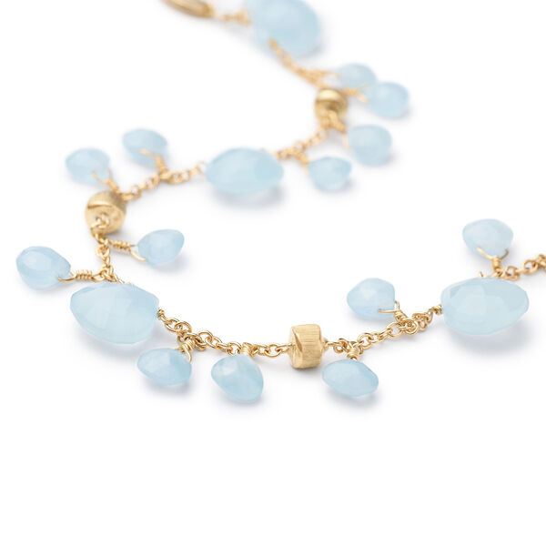 Paradise Yellow Gold and Aquamarine Bracelet